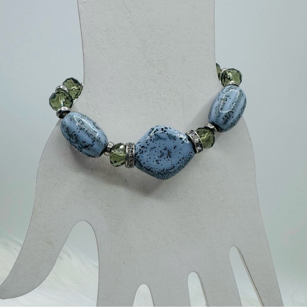 Chunky Harmony Natural Stone Large Beads Bracelet Style 2